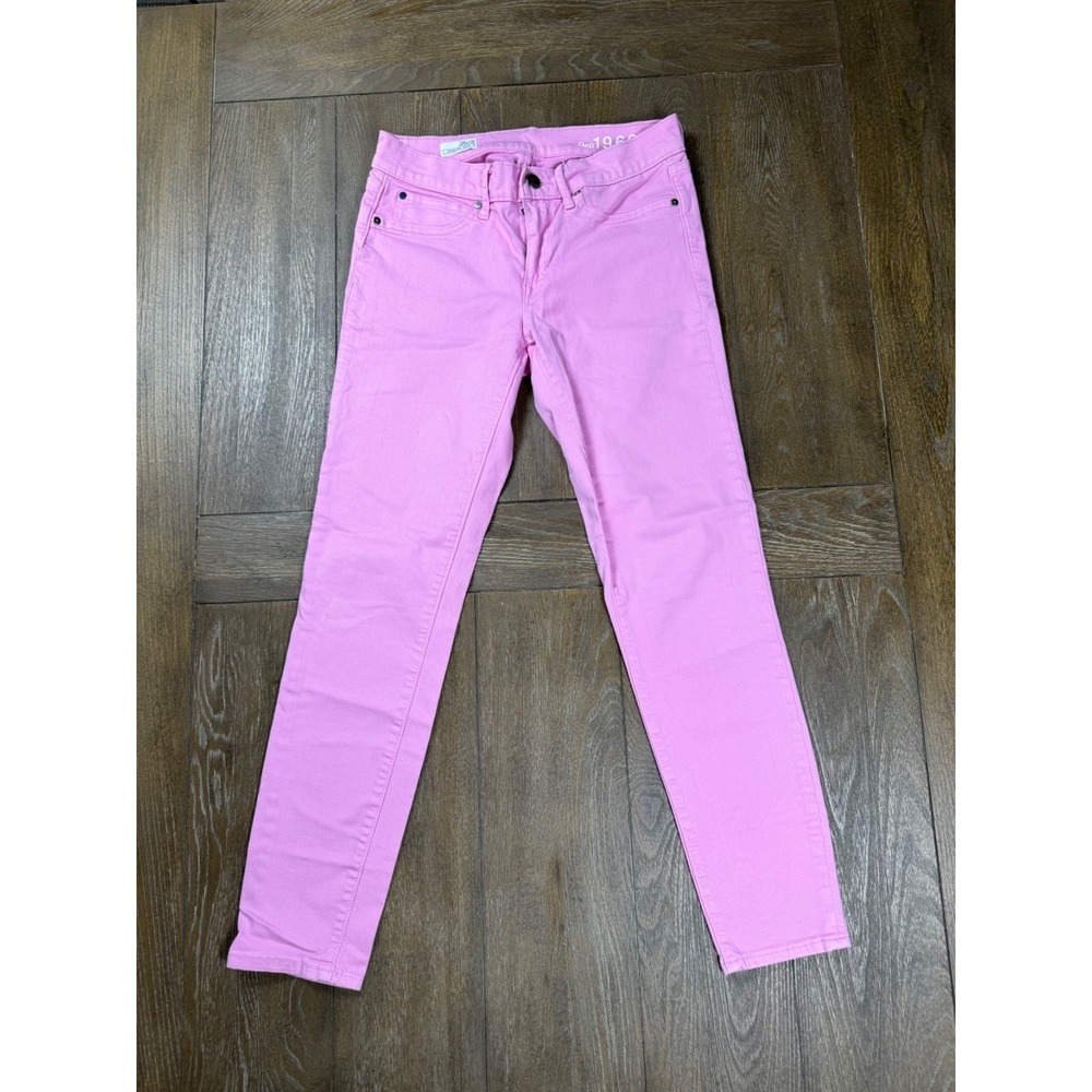 Gap 1969 Women's Pink Legging Jeans Size 26/2 Stretch Skinny Denim